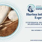 Harina integral de espelta según Santa Hildegarda con beneficios digestivos y energéticos.
