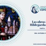 Santa Hildegarda fundando el monasterio de Eibingen en el Rin