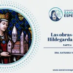 Santa Hildegarda fundando el monasterio de Eibingen en el Rin
