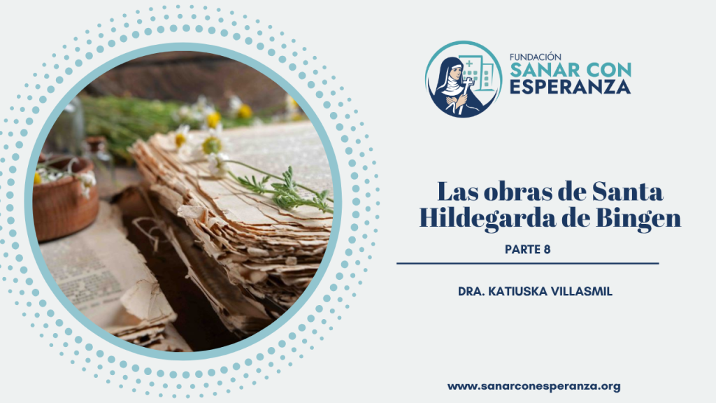 Santa Hildegarda predicando durante sus viajes misioneros