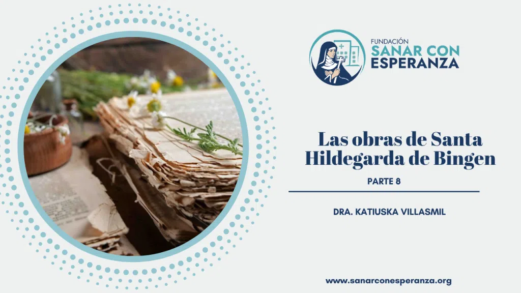 Santa Hildegarda predicando durante sus viajes misioneros