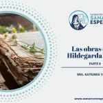 Santa Hildegarda predicando durante sus viajes misioneros