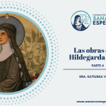 Santa Hildegarda escribiendo Scivias
