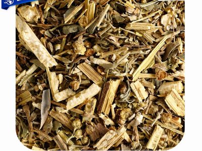hierba de ajenjo seca orgánica Artemisia absinthium en corte fino para infusión natural digestiva