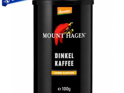 Paquete de café de espelta elaborado con grano tostado de espelta y sabor suave natural.