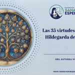 35 virtudes de Santa Hildegarda de Bingen representadas en un árbol de virtudes